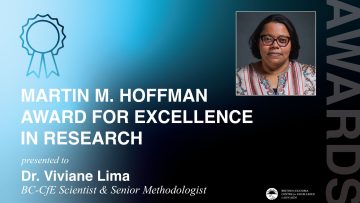 Dr. Lima is awarded the Martin M. Hoffman Award for Excellence in Research